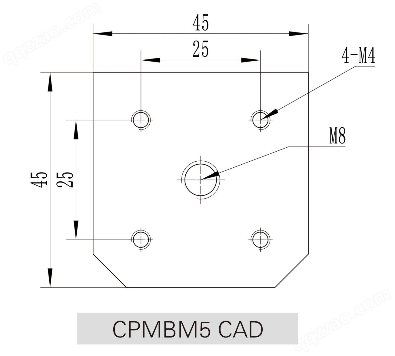 CPMBM5通用磁性底座CAD