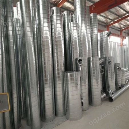 青岛威尔森专业生产山东双层螺旋风管钢结构白铁风管厂家