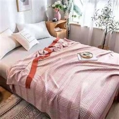 嘉名扬工厂竹纤维毛巾被抗起球送礼家居盖毯床盖订单单双人批发透气舒适