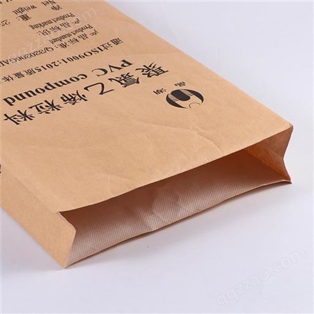 防潮工程塑料纸塑复合袋 牛皮纸编织袋三复合纸袋25kg承重通用 可定制