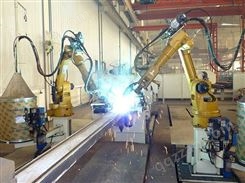 台车方盒机器人焊接系统（双机器人、双工位）(在线咨询)-常州海宝焊割