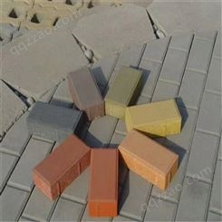 郑州建菱彩色混凝土透水砖现货批发厂家报价
