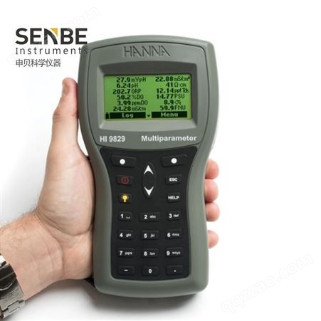 申贝便携式水质多参数测定仪HI9828080 内置GPS便携式多功能水质测定仪 应急监测水质测定仪