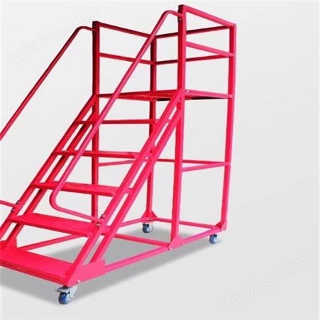 批发定制 单侧平台梯 高强承重 经久耐用 高层取货 平台梯