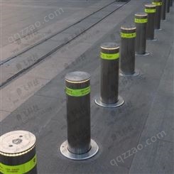 防撞不锈钢立柱气压升降柱手动升降柱安全可靠