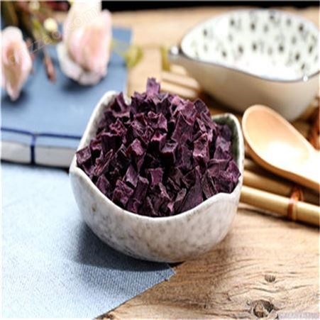 乐农厂家销售紫薯丁 脱水蔬菜代餐粉 八宝粥熬制配料食品原料