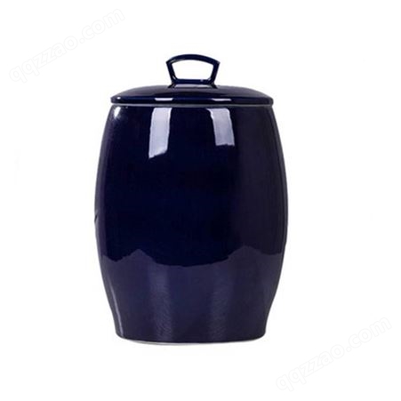 景德镇陶瓷米缸 家用防潮米桶面粉桶 带盖米桶 家用粮食密封50斤装