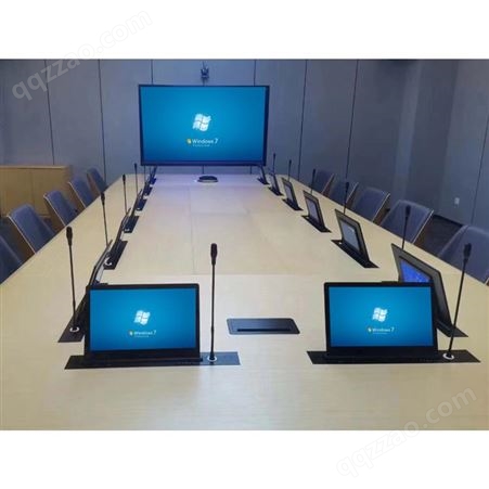 栎信 升降智能无纸化会议室交互系统设备 会议升降一体机中控系统