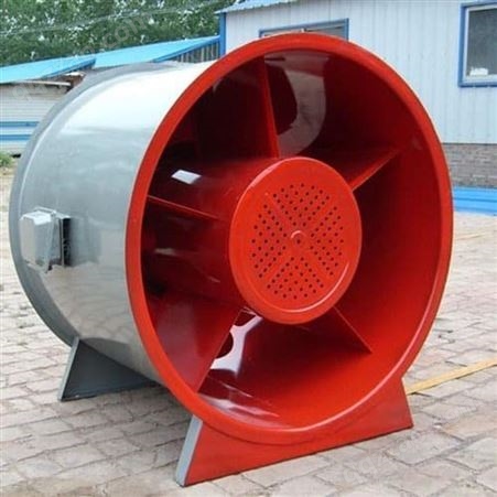 专业定制 消防高温排烟风机 低噪音轴流式排烟风机 管道通风设备 禄飞空调设备