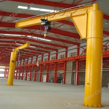 电动遥控变频旋臂吊 小型1吨2吨悬臂起重机 固定立柱式悬臂吊