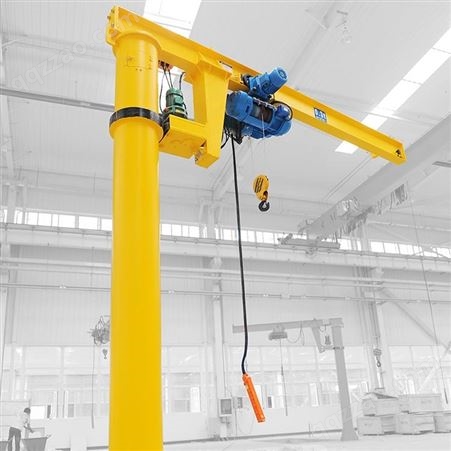 电动遥控变频旋臂吊 小型1吨2吨悬臂起重机 固定立柱式悬臂吊