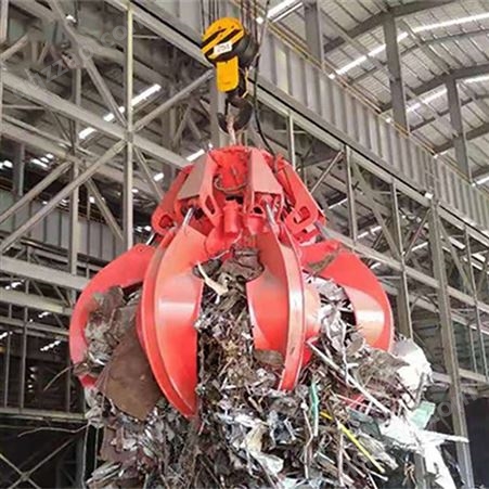 5吨10吨工业抓废铁废钢用 起重机U25中型3立方四绳电动液压式抓斗