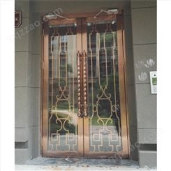玻璃单元门 入户门 不锈钢防盗门制作、安装厂家