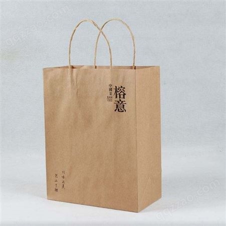 牛皮纸手提袋 礼品环保纸袋 服装手提包装纸袋