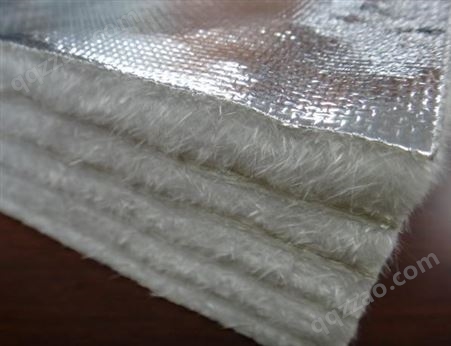 覆铝箔玻璃纤维针刺毡 贴铝箔无碱玻璃纤维