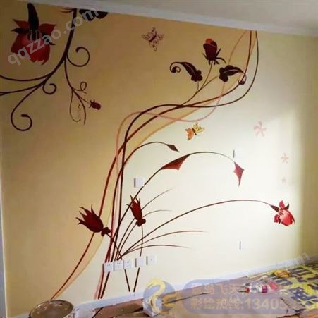 彩绘墙生产厂家 纯手工彩绘 墙体彩绘墙体绘画