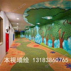 幼儿园墙绘宣传图厂家 幼儿园墙绘 墙绘设计