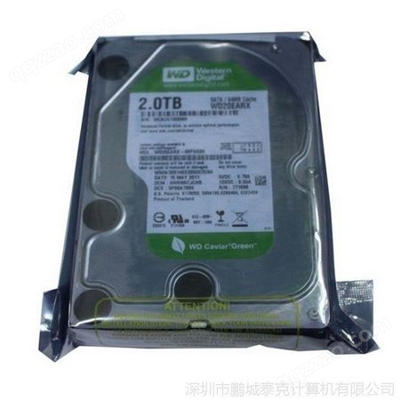 西部数据WD20EZRX 绿盘SATA 6Gb/s 64M缓存台式机硬盘