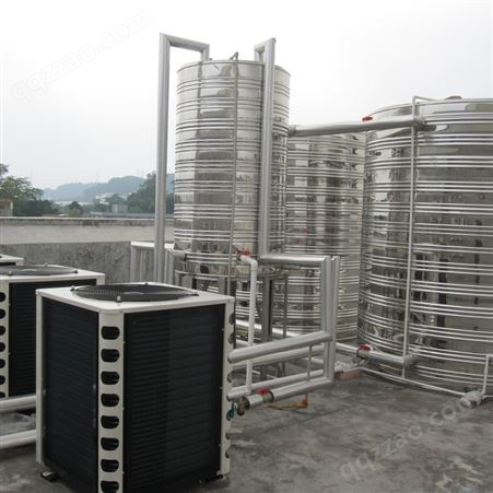 广东学校工地热水工程   大型空气能热泵热水工程