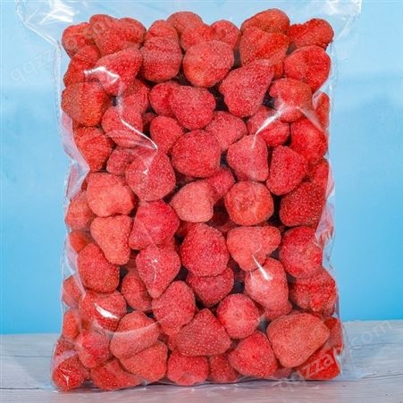 透明盒草莓脆果蔬脆片散货供应生产代加工代理休闲零食冻干