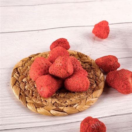 透明盒草莓脆果蔬脆片散货供应生产代加工代理休闲零食冻干