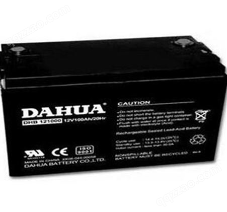 大华DAHUA蓄电池DHB121000 12V100AH大华阀控密封铅酸常规电池DAHUA电瓶