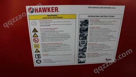 HAWKER霍克蓄电池组5PZB375杭叉牵引车48V375AH叉车电池组技术参数