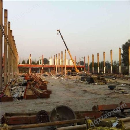 连云港钢结构厂房回收拆除二手钢结构回收报价 宝泉专业拆除