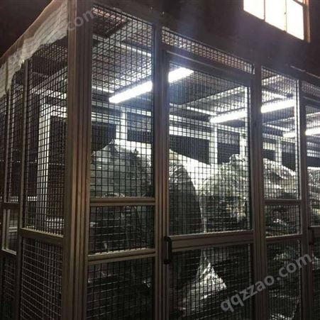 定制铝型材护栏网机器人工作站围栏车间铝型材护栏网格围栏