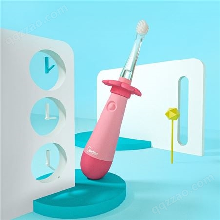 美的电动牙刷超声低震儿童防吞咽电动牙刷 柔力洁齿呵MC-AE0101
