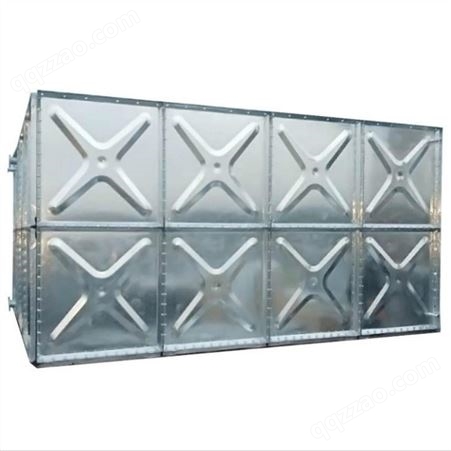 眉山168t不锈钢方形水箱 水处理设备保温水箱 装配式304不锈钢消防水箱定制