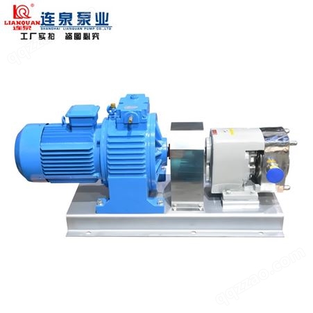 上海连泉 LQ3A-3食品级不锈钢凸轮转子泵 高粘度 卫生级转子泵