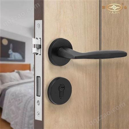 雅金 现代大气时尚卧室门锁 执手机械门锁