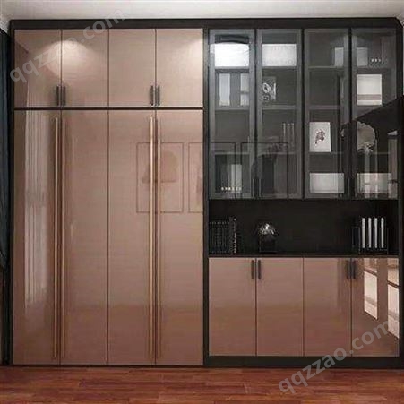 复式公寓衣柜定制 铝唯新中式家具收纳柜抽屉柜 全铝材质四门衣橱