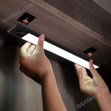 铝唯明装免开槽led衣柜感应线条灯 嵌入式暗藏橱柜层板灯