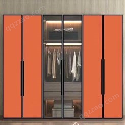 铝唯全屋整体家居定制 现代简易全铝酒柜衣柜 玄关储物柜