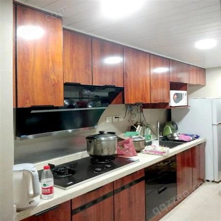 铝唯免漆全铝橱柜 量尺设计安装一站式整体厨房收纳柜定制