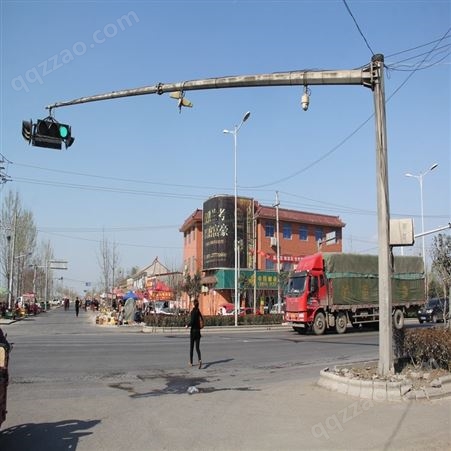 河南八棱监控杆厂家定做 交通信号灯杆 6米监控立杆物美价廉