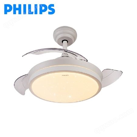 Philips/飞利浦风扇灯吊扇灯隐形一体家用客厅卧室餐厅带灯悦灵悦羽赤