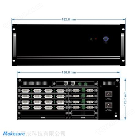 可成科技Makesure纯硬件融合控制器MKB系列大分辨率投影融合器
