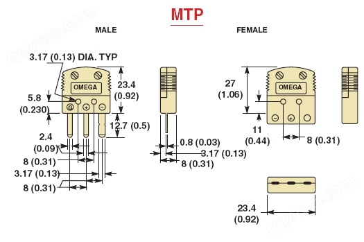 MTP-U-F热电偶插座