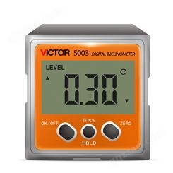 胜利仪器(VICTOR)数显倾角盒三面带磁角度仪角度规条式水平仪VC5003