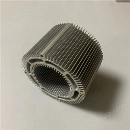 工业铝型材 风冷电机机壳 铝合金电机定子开模定制