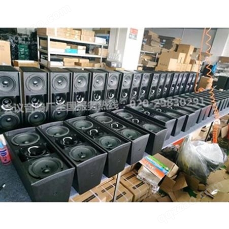 广州厂家供应可组合室内音响设备8*3弧形音箱QC-8c音频系统声拓电子