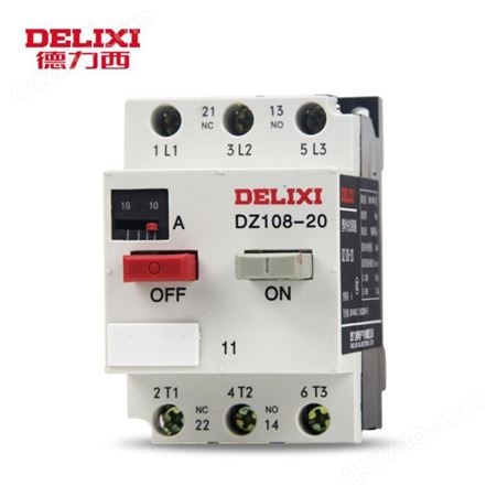 德力西电气 塑壳断路器 电机保护器 DZ108-20/11 电动机保护塑壳断路器
