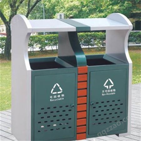 镀锌钢板垃圾箱 阿力达 分类垃圾箱 环卫垃圾桶 重庆垃圾桶厂家