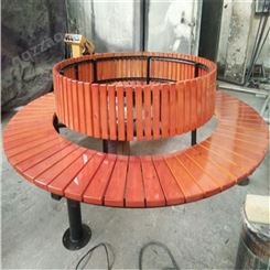 休闲椅 阿力达 实木围树椅 重庆公园椅生产厂家