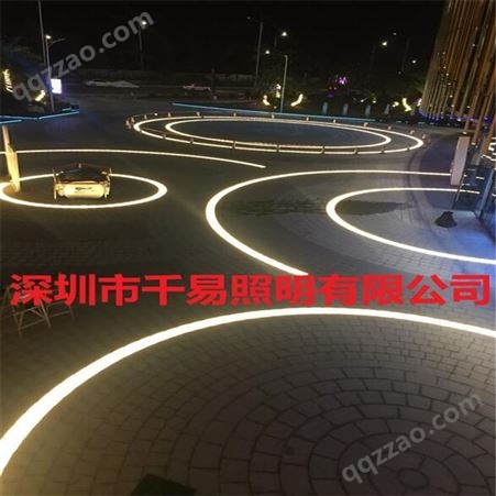 弧形埋地灯 地面灯带 商业广场 景观灯砖 LED条形 寿命长 定制