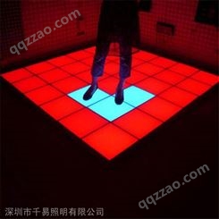 LED像素感应地砖灯 舞台发光砖 跳舞砖 互动地砖屏 QY-DPH50