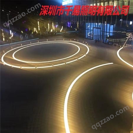 弧形埋地灯 地面灯带 商业广场 景观灯砖 LED条形 寿命长 定制